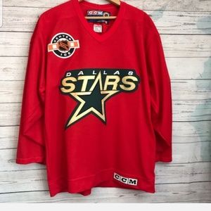 CCM Center Ice Dallas Stars Red Practice Jersey M